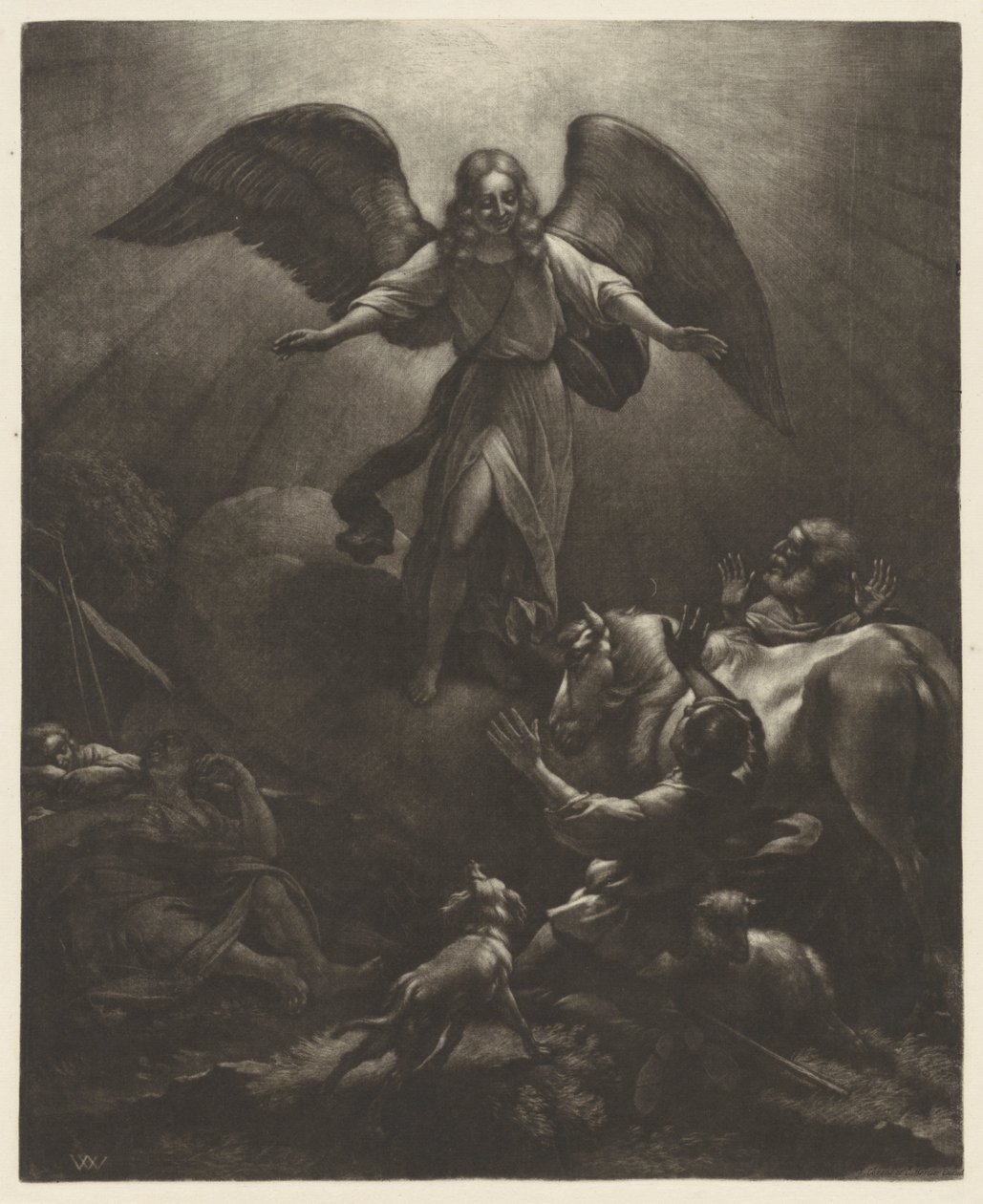 Annunciazione ai pastori da Wallerant Vaillant