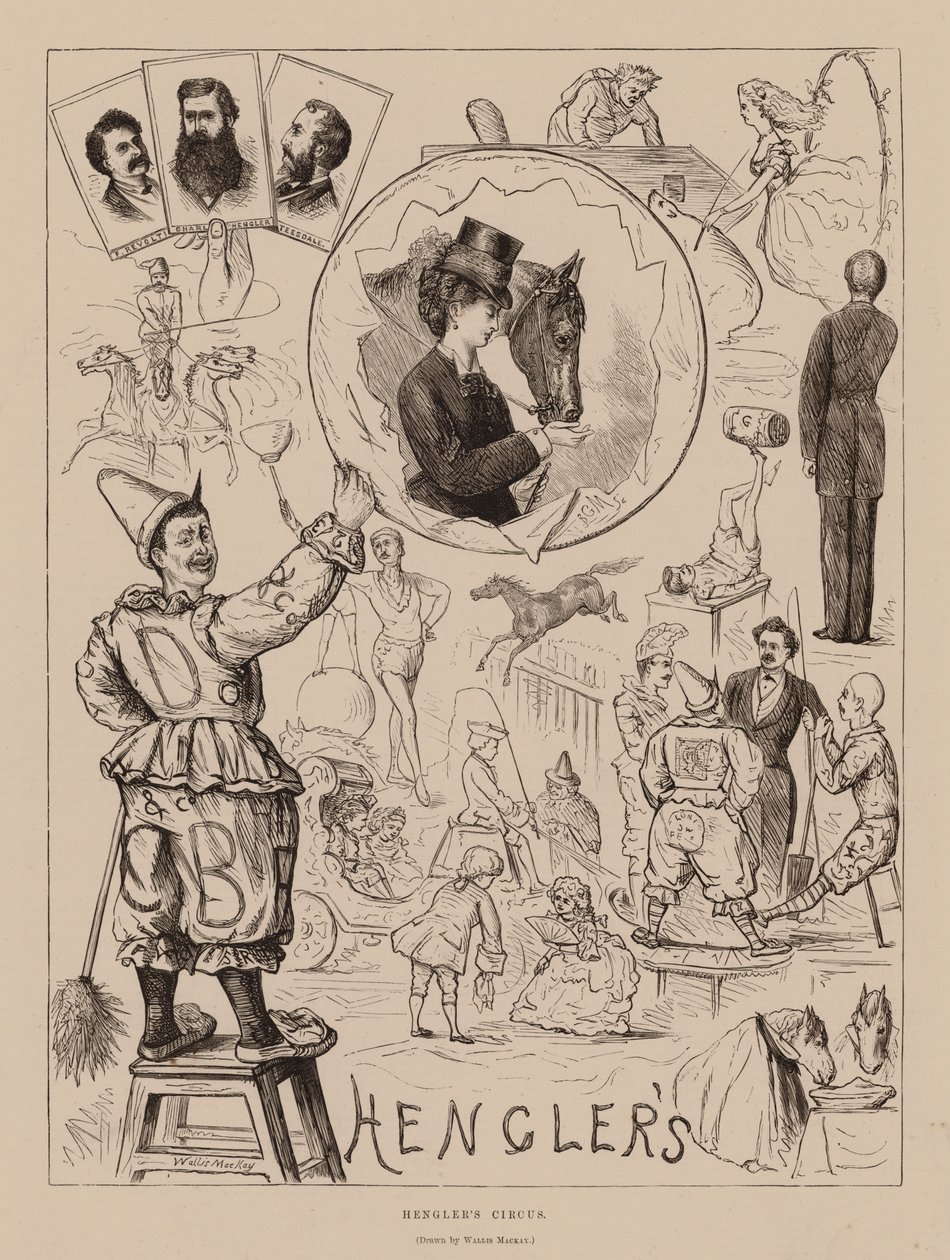 Il circo di Hengler (incisione) da Wallis Mackay