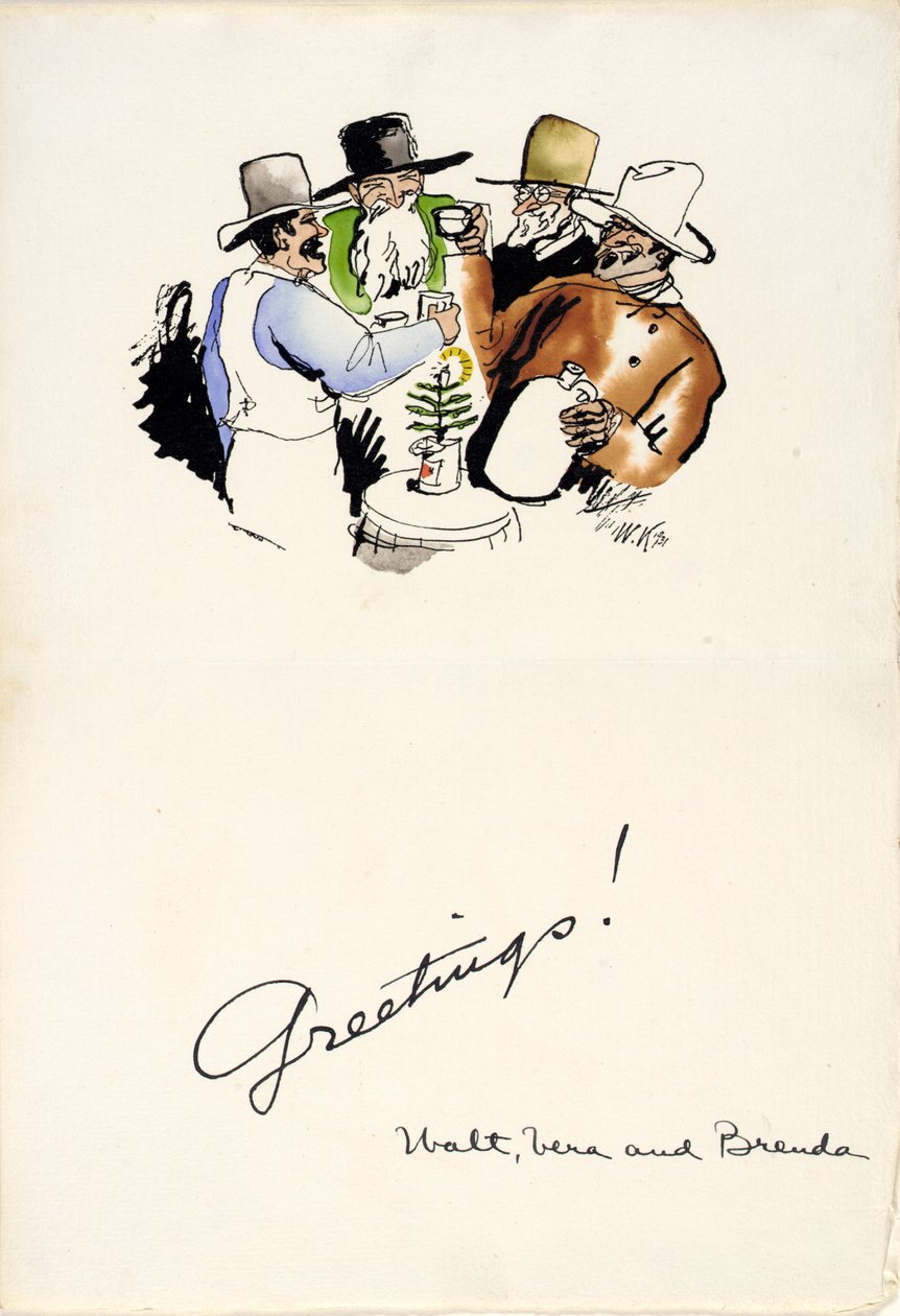 Auguri di Natale 1931 da Walt Kuhn