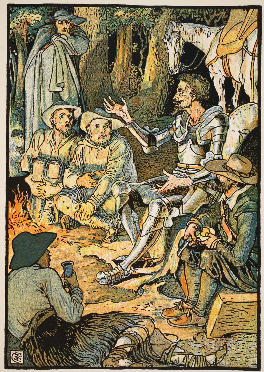 Don Chisciotte e i caprai, illustrazione da 