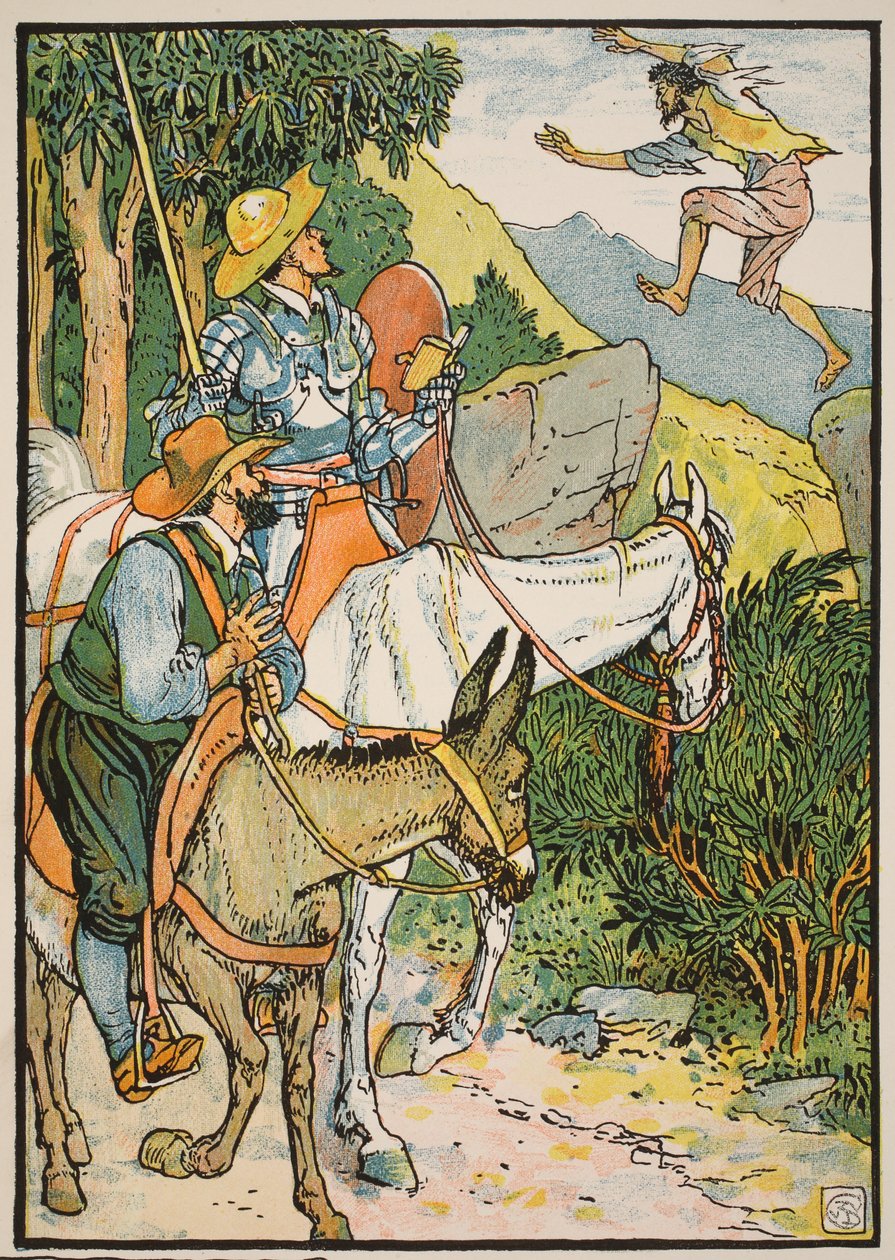 Don Chisciotte incontra Cardenio, illustrazione da 