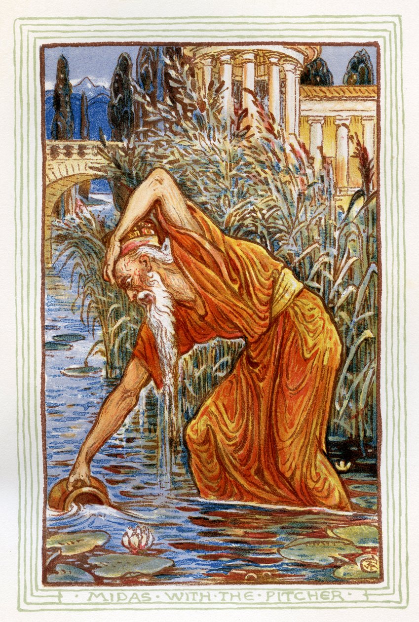 Mida con la brocca da Walter Crane