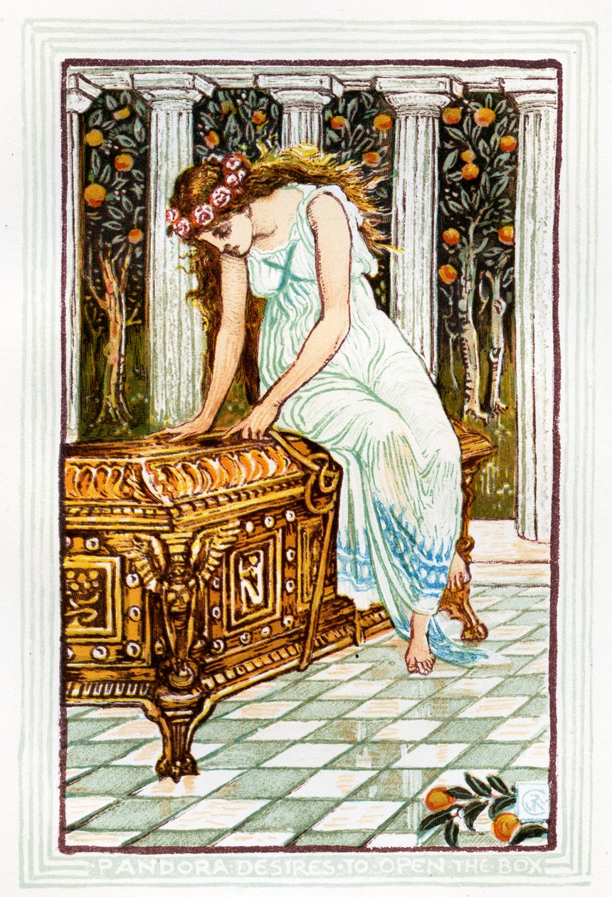 Il vaso di Pandora da Walter Crane