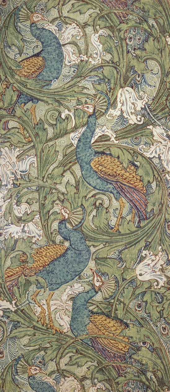 Carta da parati Peacock Garden, 1889 da Walter Crane