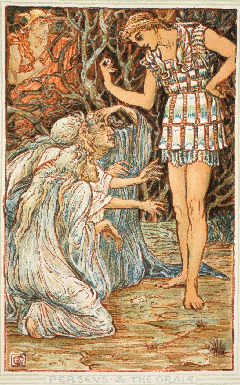 Perseo e le Graie, illustrazione da 