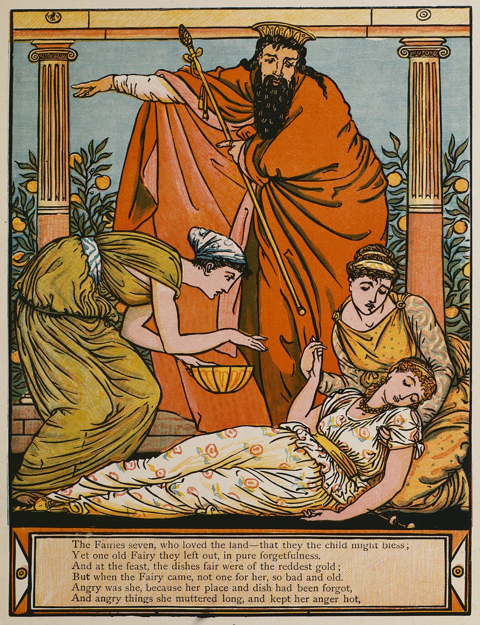 La bella addormentata (illustrazione) da Walter Crane