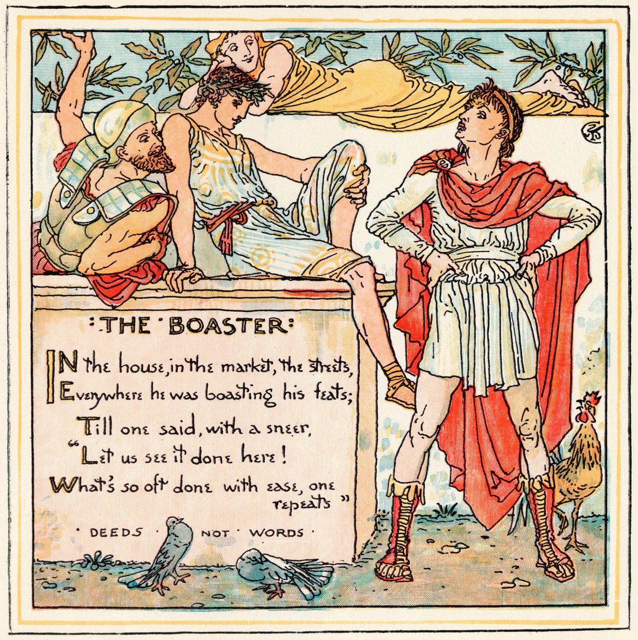Il vanaglorioso, illustrazione da 