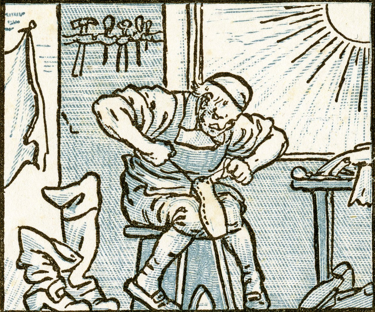 Il calzolaio, illustrazione della canzone 