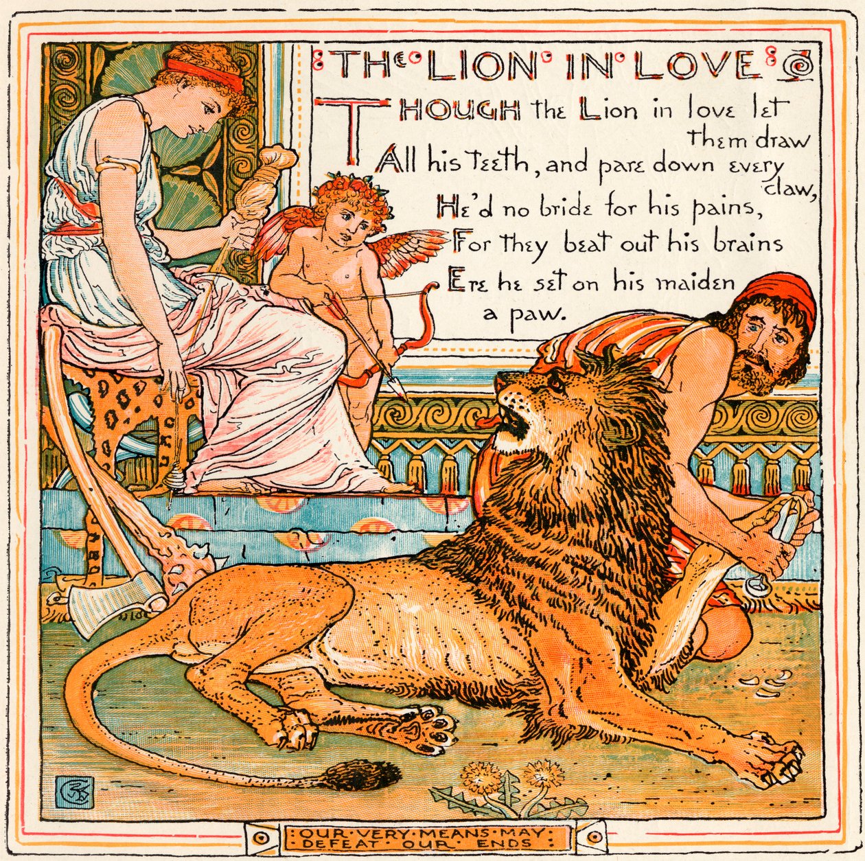 Il leone innamorato, illustrazione da 