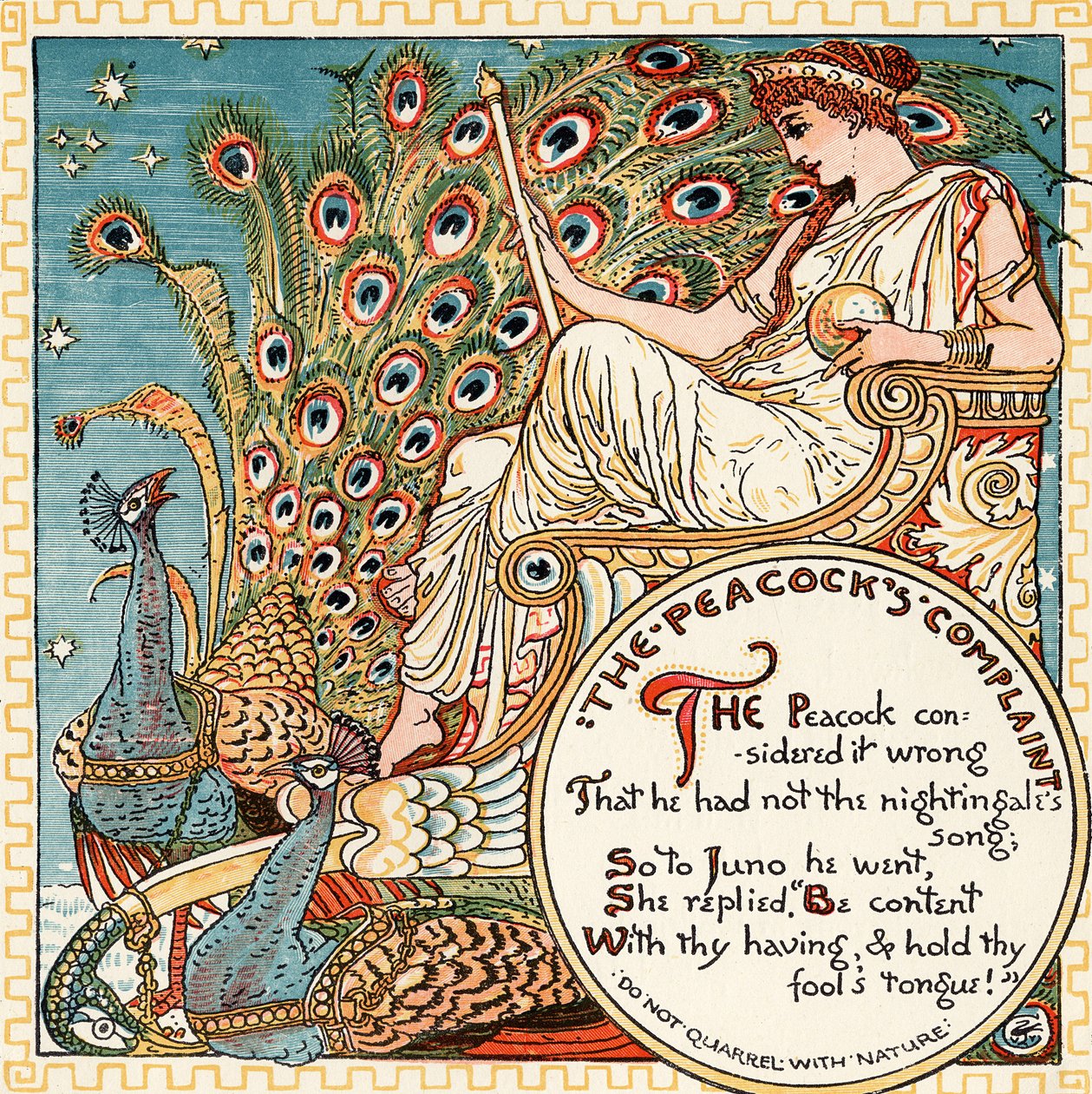 Il lamento del pavone, illustrazione da 