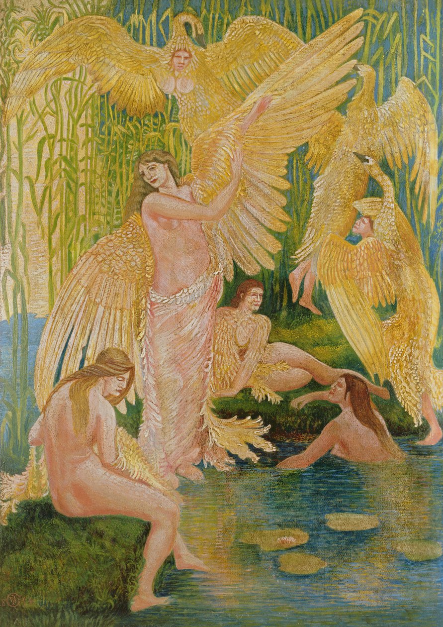 Le fanciulle cigno, 1894 da Walter Crane