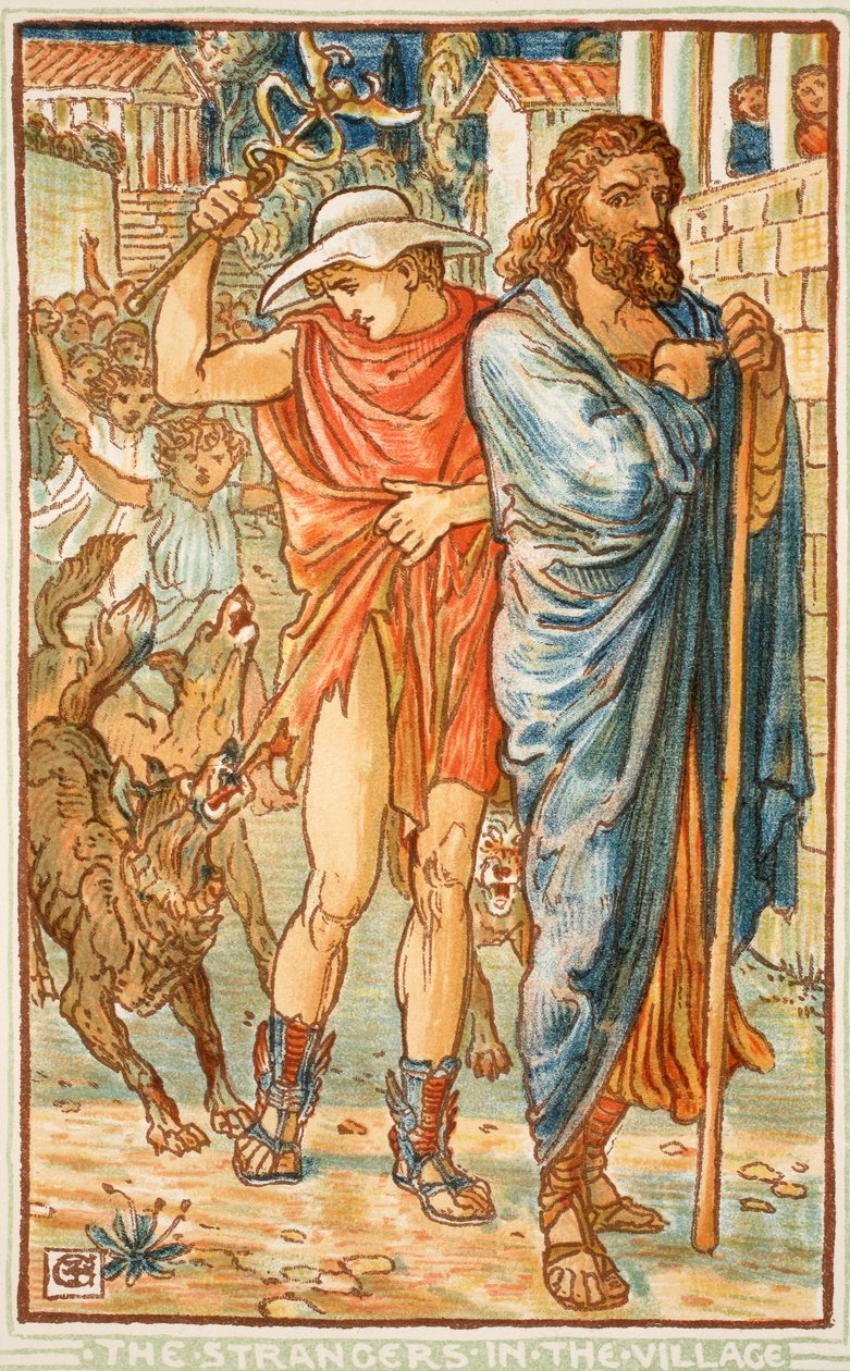 Gli stranieri nel villaggio, illustrazione da 
