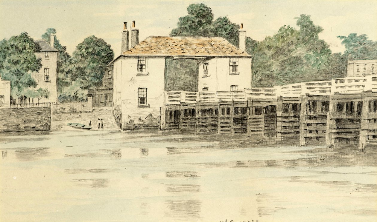 Ponte di Putney, c.1890 da Walter Greaves