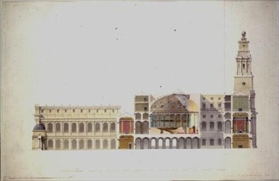 Progetto proposto - Camera dei Lord e Gran Corte, 1841 da Walter L.B. Granville