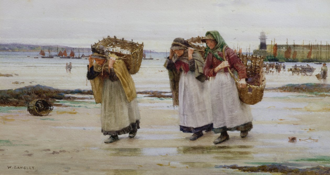 I vincitori del pane, o le pescivendole di Newlyn da Walter Langley