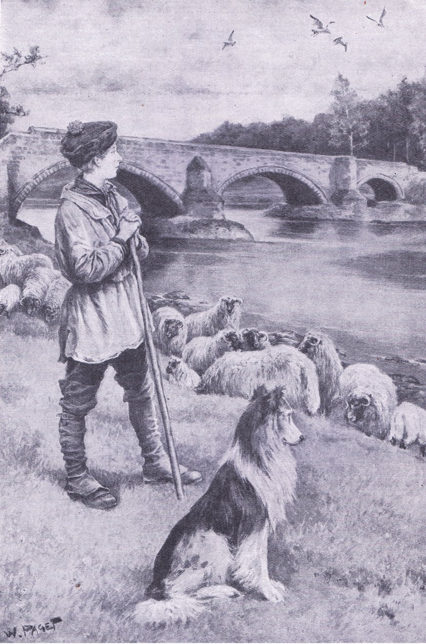 John Rennie vede il vecchio ponte romano a Musselburgh da Walter Paget