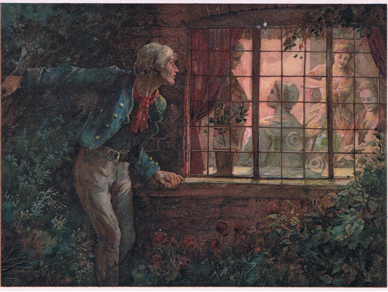 Il ritorno di Enoch Arden, illustrazione da Tennyson Pictures pubblicato da E P Dutton & Co, c.1900 da Walter Paget