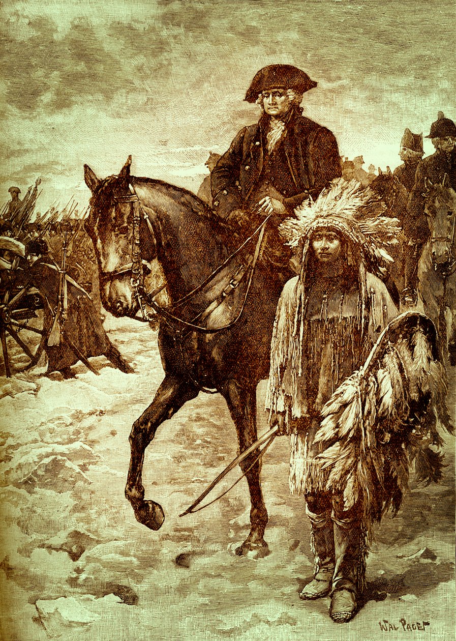 Washington attraversa il Delaware, America da Walter Paget