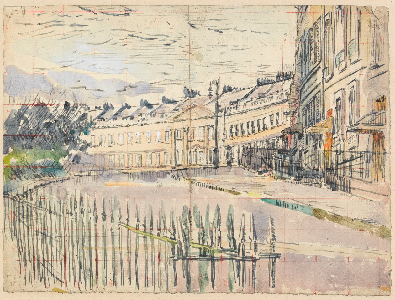 Veduta di Lansdown Crescent, Bath da Walter Richard Sickert