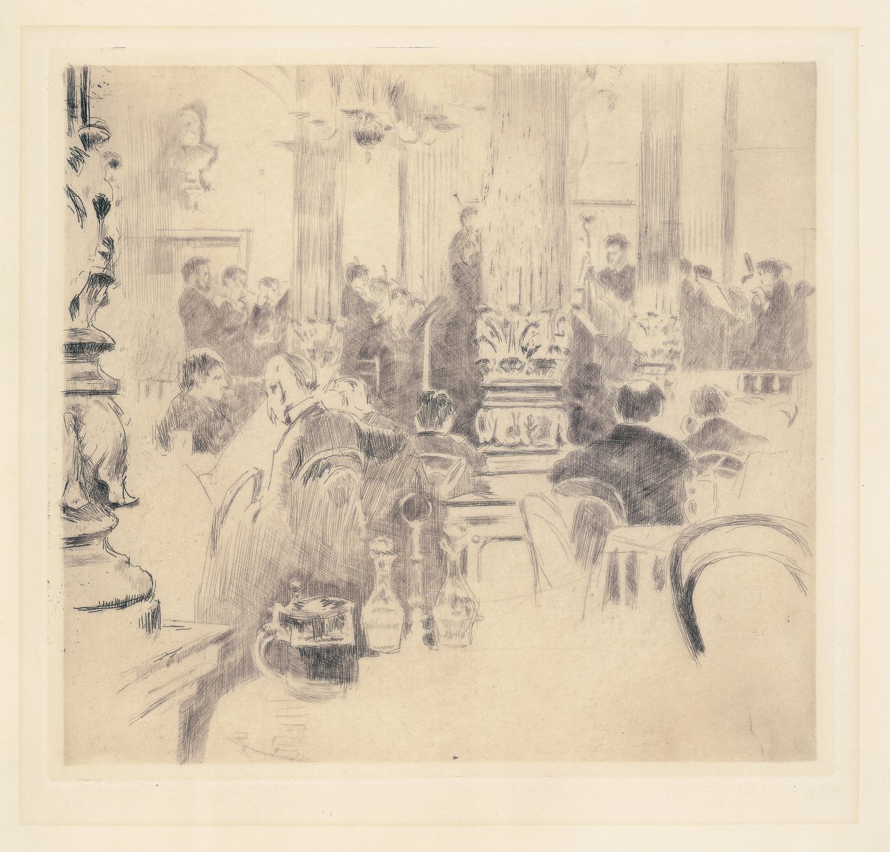 Caffè inglese, Monaco da Walter Richard Sickert