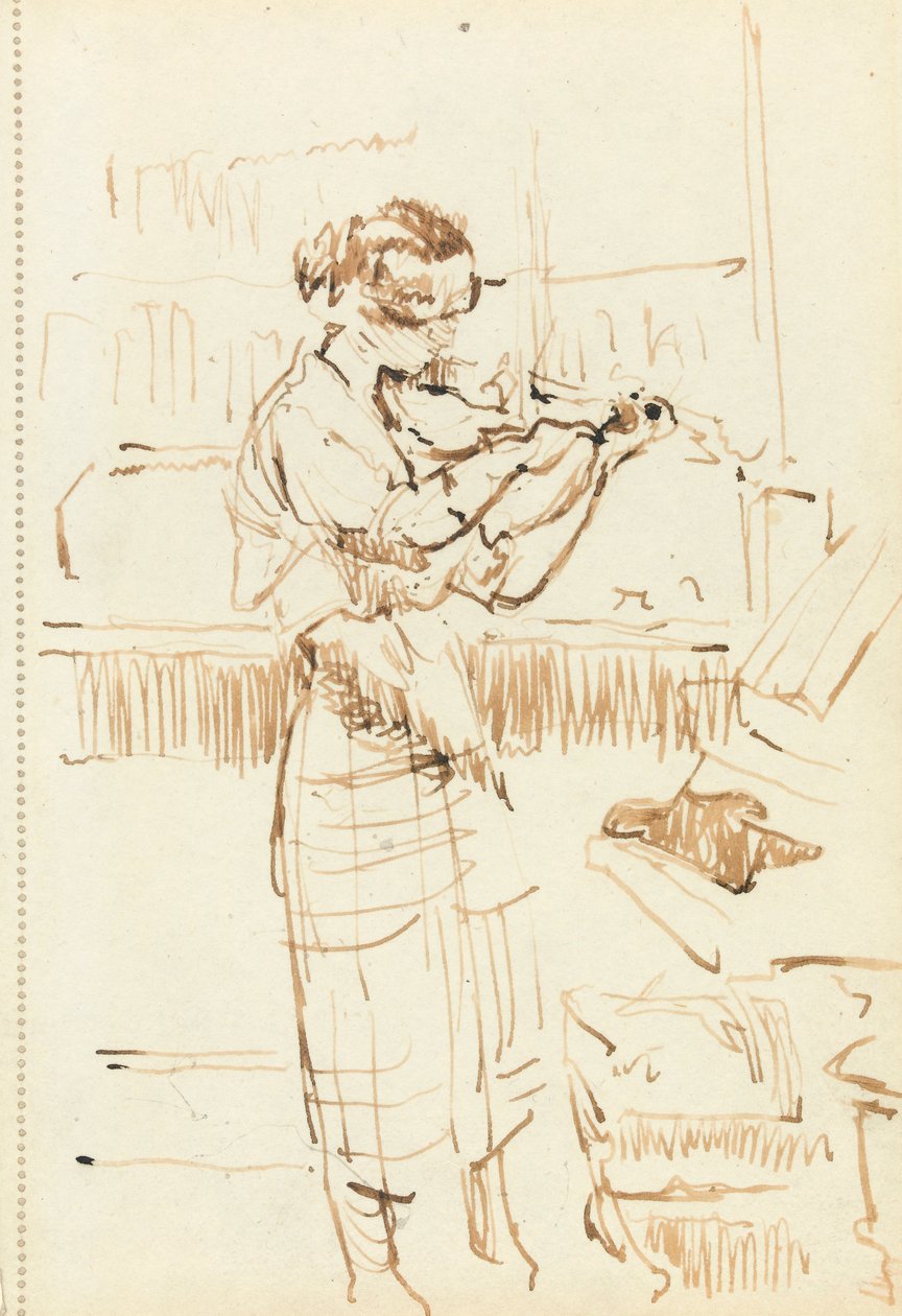 Ragazza che suona il violino da Walter Richard Sickert