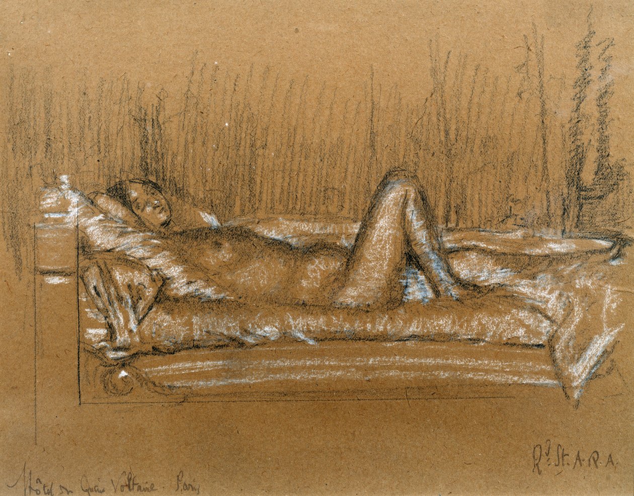 Jeanne, Hotel du Quai Voltaire, Parigi da Walter Richard Sickert