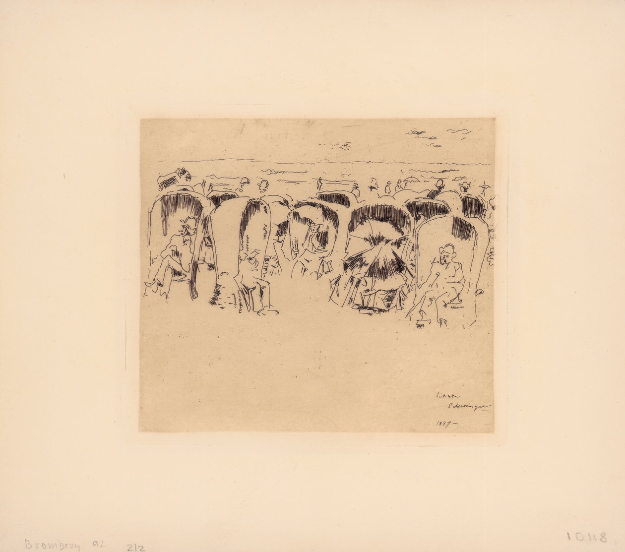 Scheveningen, Windstoelen sulla spiaggia da Walter Richard Sickert