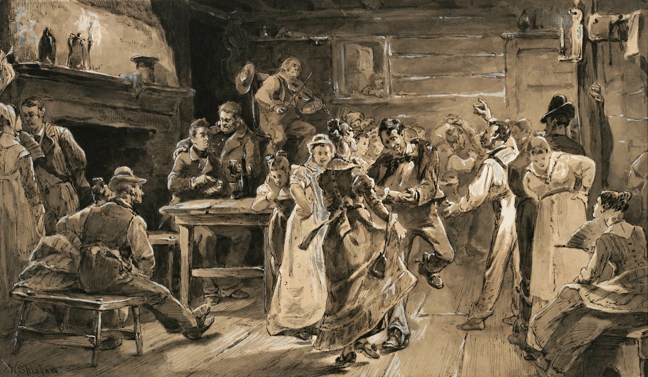 La danza di campagna da Walter Shirlaw