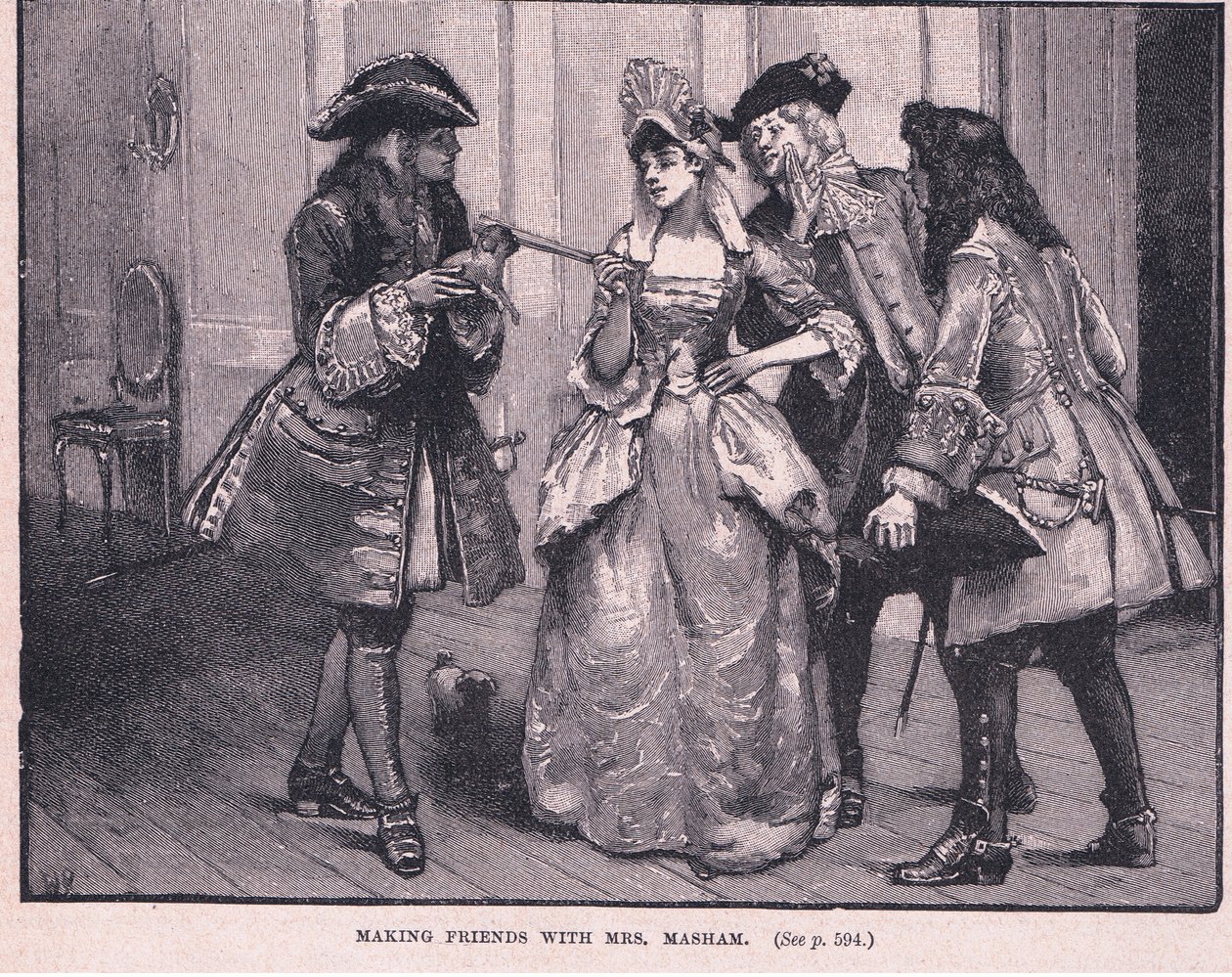 Fare amicizia con la signora Marsham AD 1710 da Walter Stanley Paget