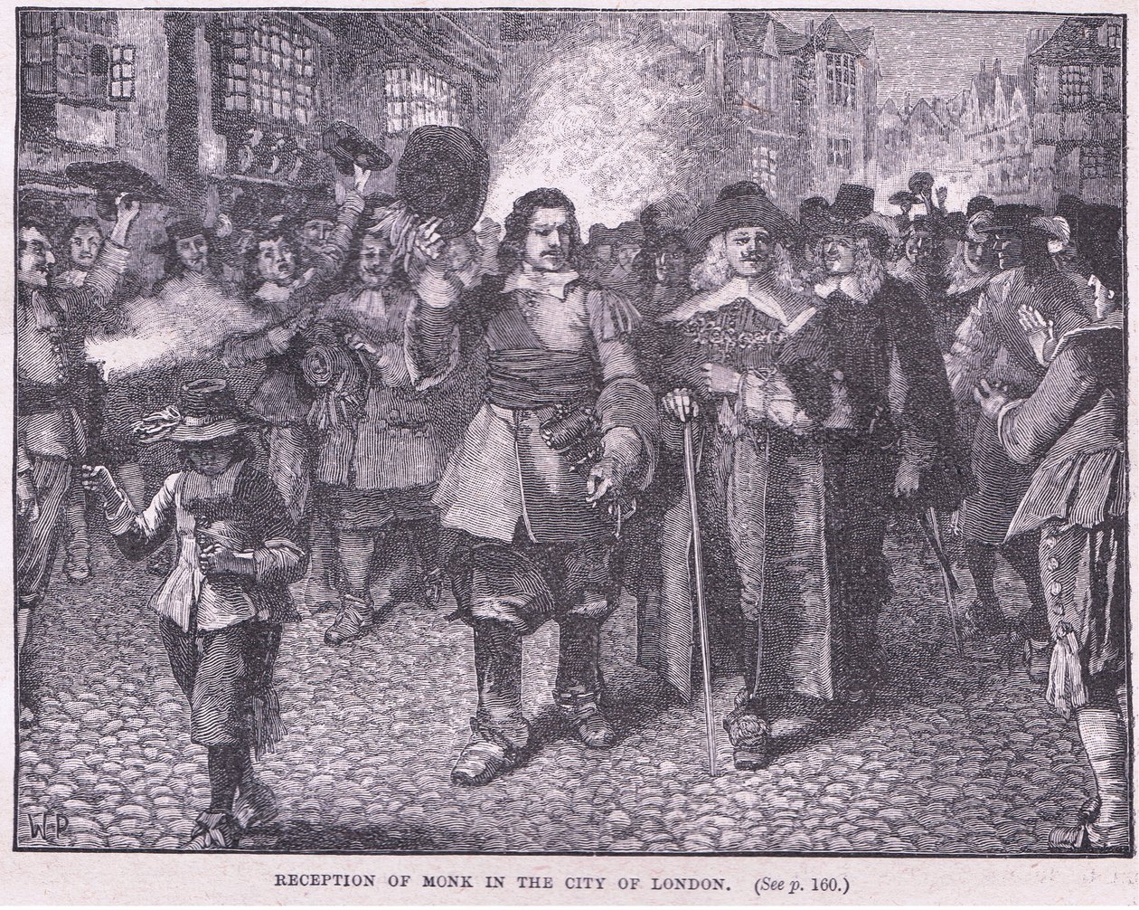 Accoglienza del Monaco nella città di Londra, 1659 da Walter Stanley Paget