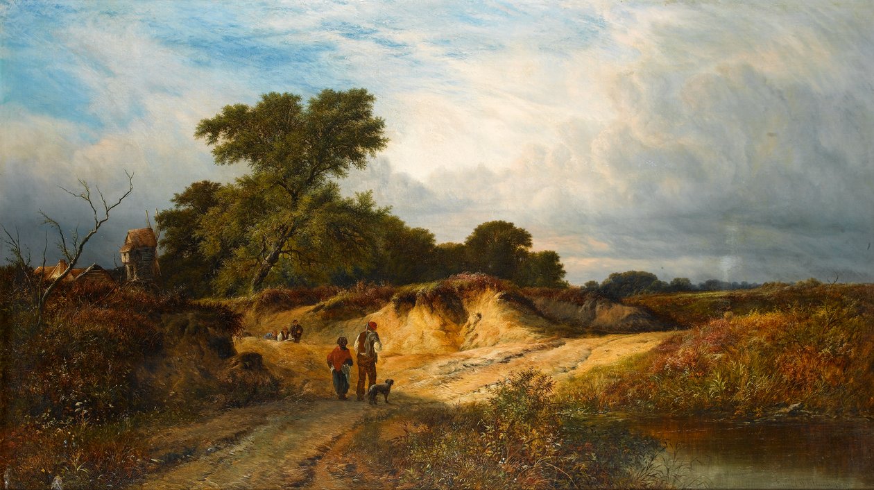 Cave di sabbia vicino a Reigate, Surrey, 1869 da Walter Williams