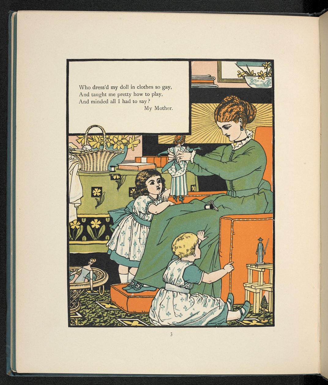 Una madre con i suoi figli da Walter Crane