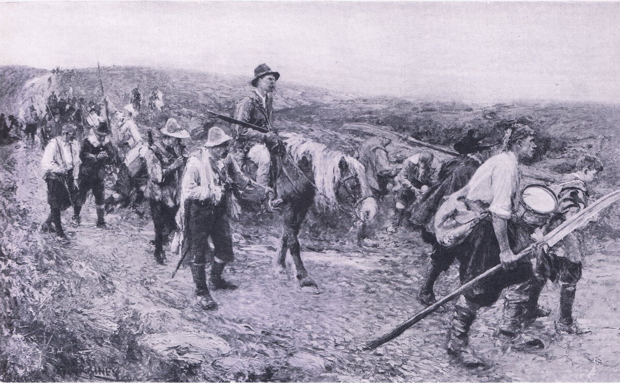 Dopo Sedgemoor, illustrazione da British Battles on Land and Sea, 1915 da Walter Crane