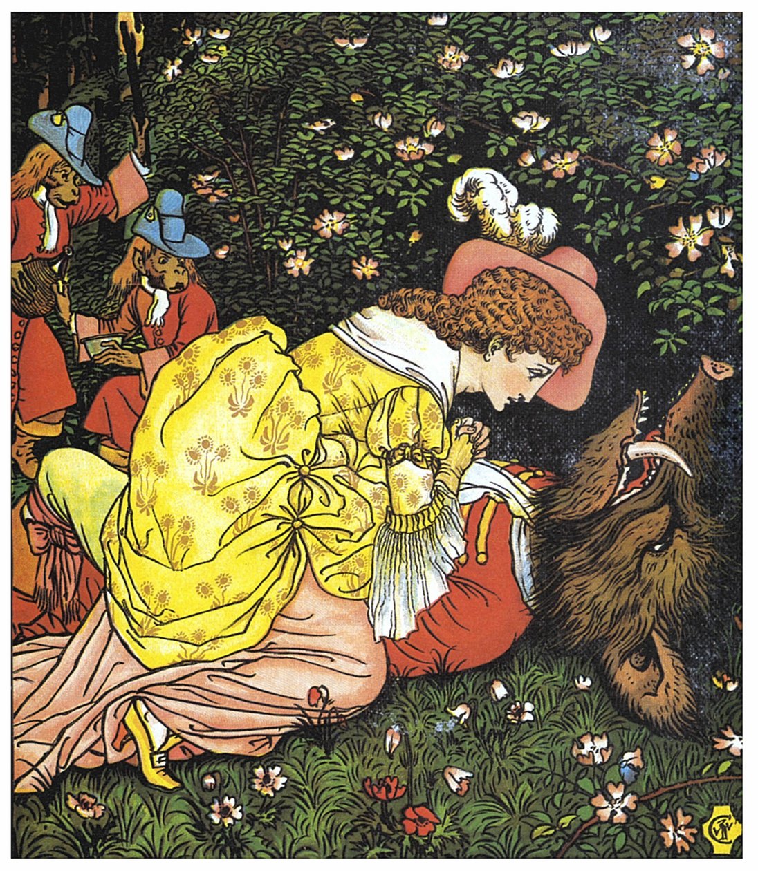 "La Bella e la Bestia": La Bella impara ad amare la Bestia da Walter Crane
