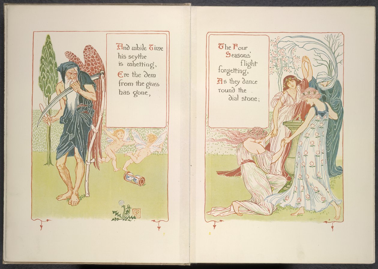Il Tempo e le quattro stagioni da Walter Crane