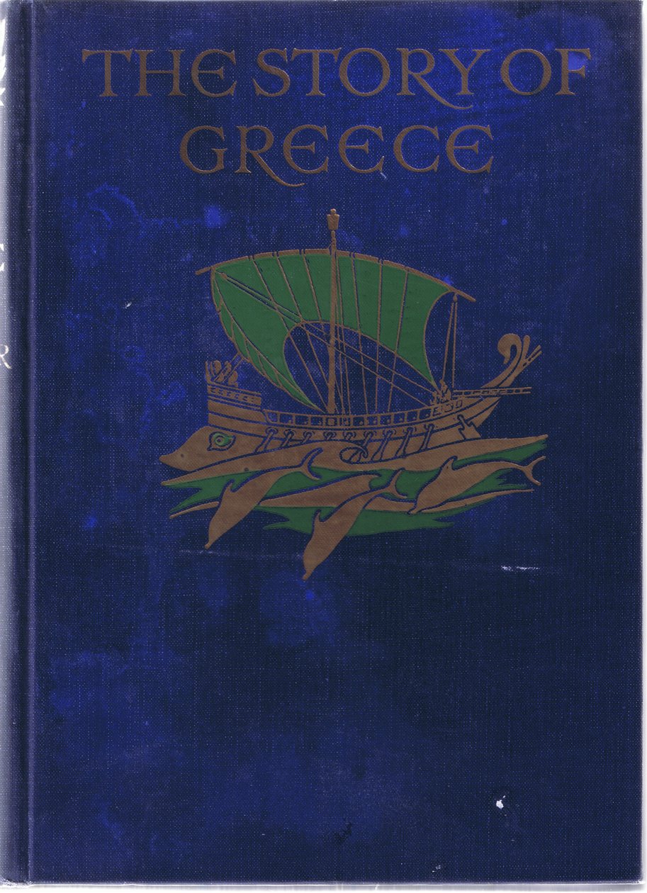 Progettazione della copertina anteriore (illustrazione da La storia della Grecia, anni 