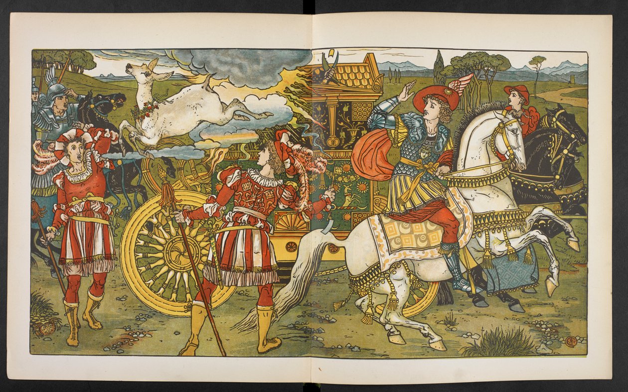 Illustrazione per la Cerva nel bosco da Walter Crane