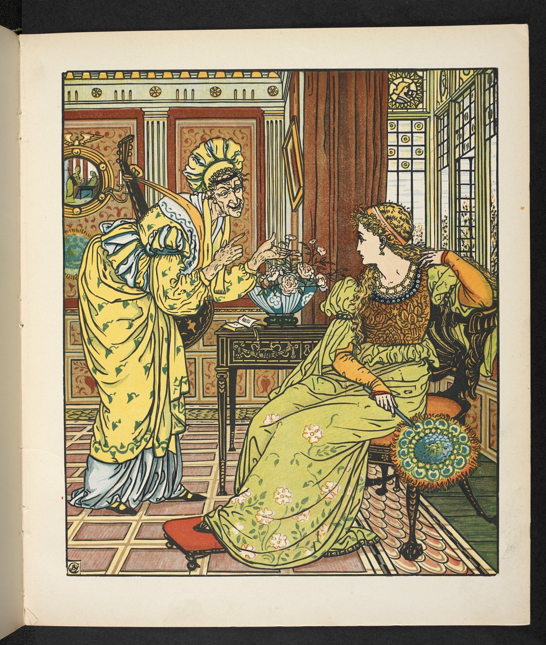 Illustrazione per la storia, Principessa Belle étoile da Walter Crane