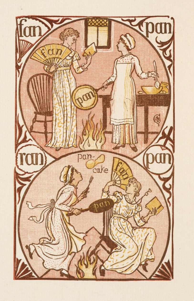 Parole in rima che finiscono con la lettera N. Il primer dorato da Walter Crane