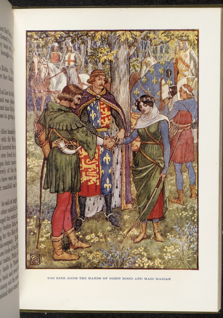 Robin Hood e Maid Marian da Walter Crane
