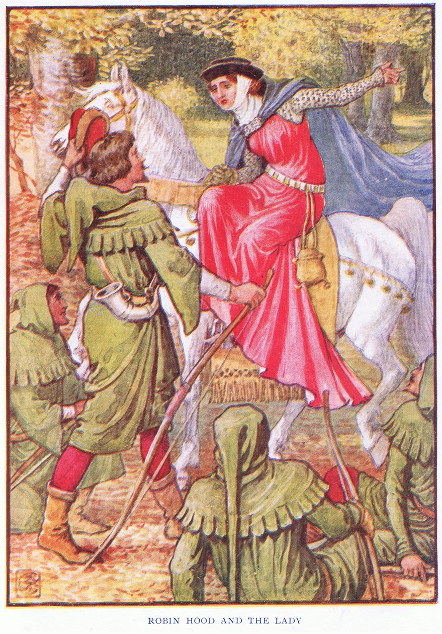 Robin Hood e la dama da Walter Crane