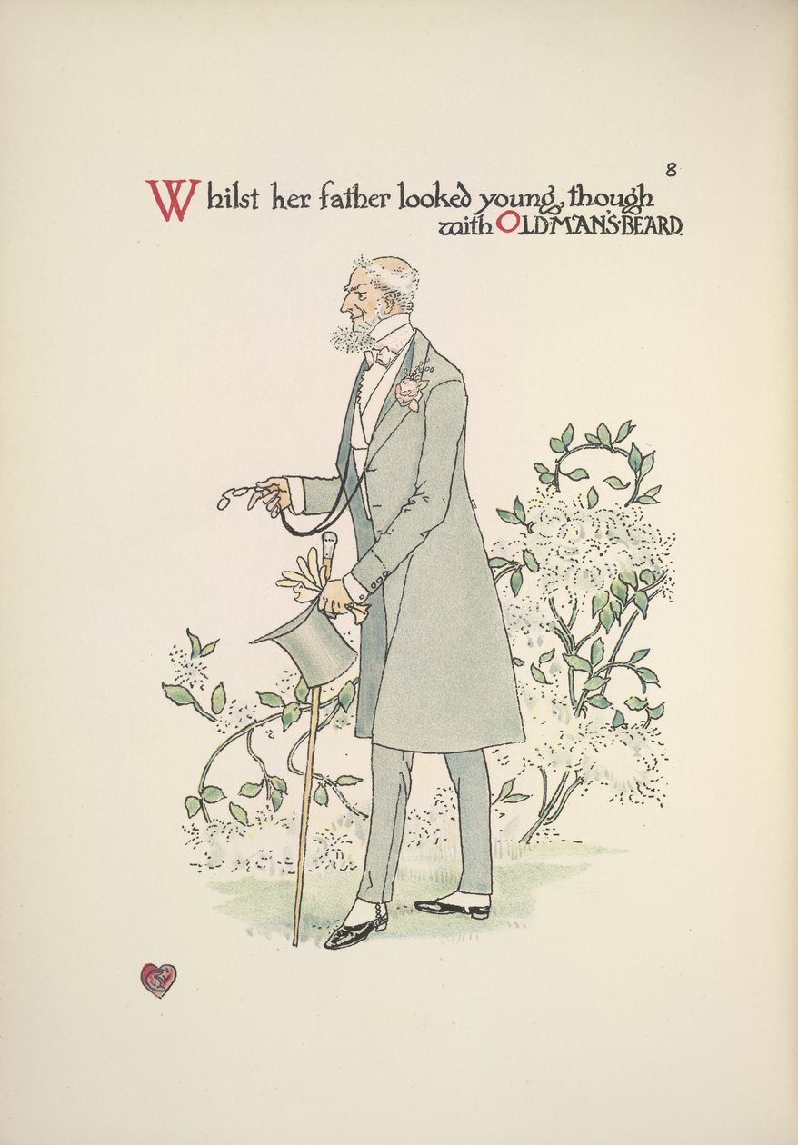 Il padre della sposa in abito da mattina da Walter Crane