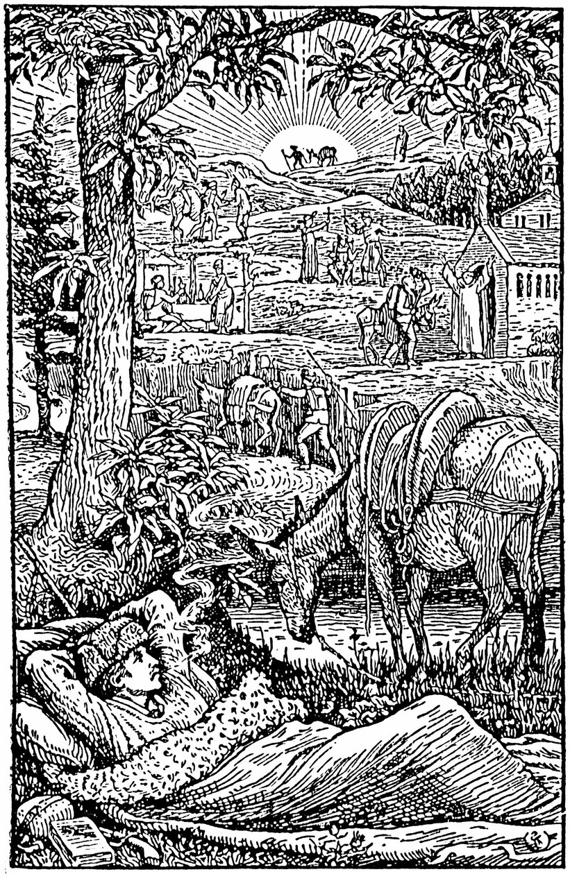 Viaggi con un asino nelle Cevenne di Robert Louis Stevenson da Walter Crane