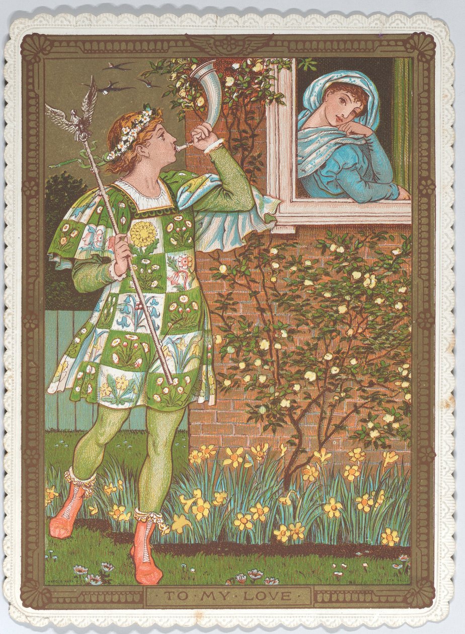 Biglietto di San Valentino da Walter Crane