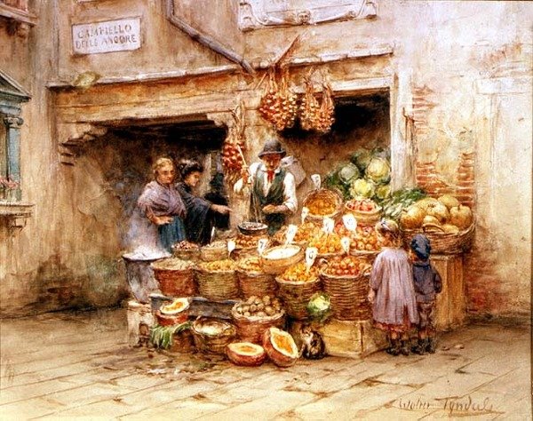 La bancarella della frutta da Walter Frederick Roofe Tyndale
