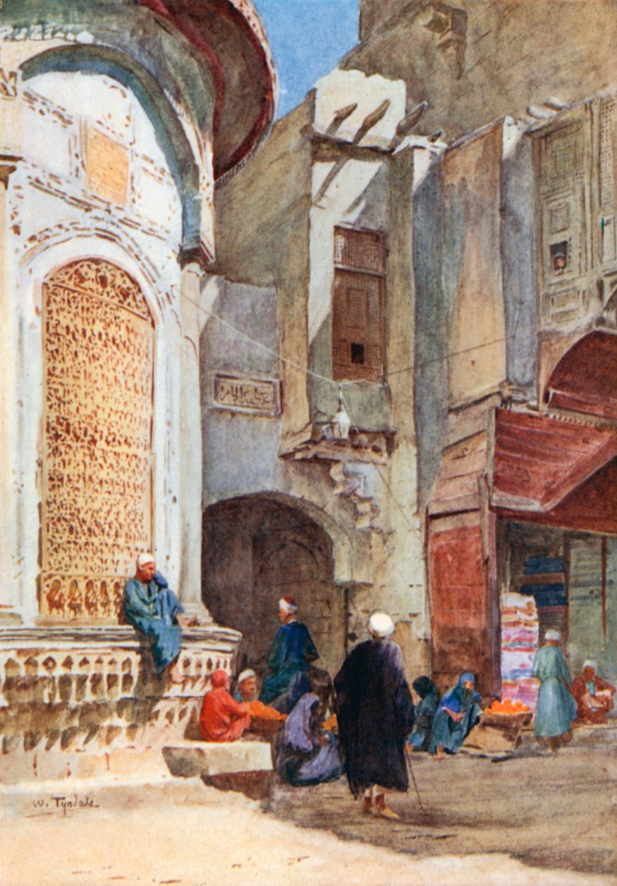 Il Sebil presso la Porta Zuweyla (litografia a colori) da Walter Frederick Roofe Tyndale