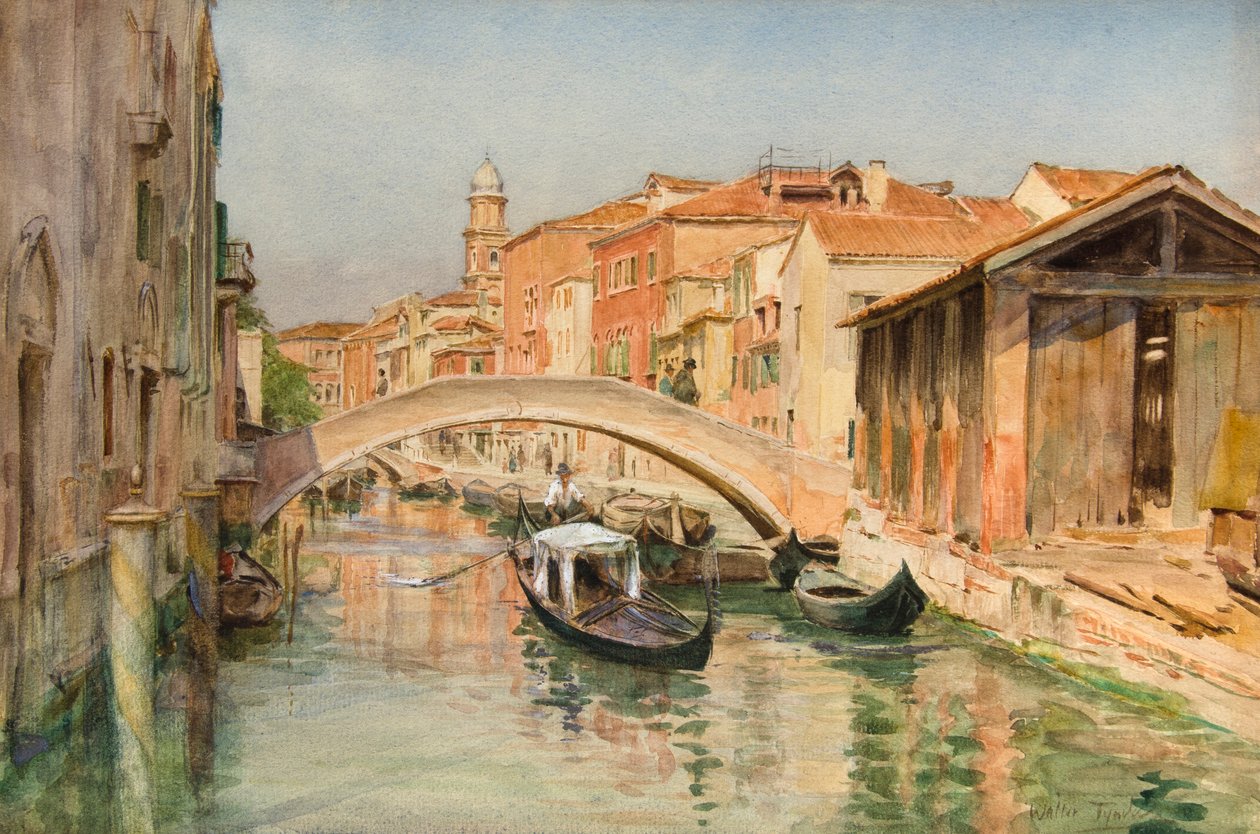Il vecchio cantiere navale sul Rio del Ognissanti, Venezia da Walter Frederick Roofe Tyndale
