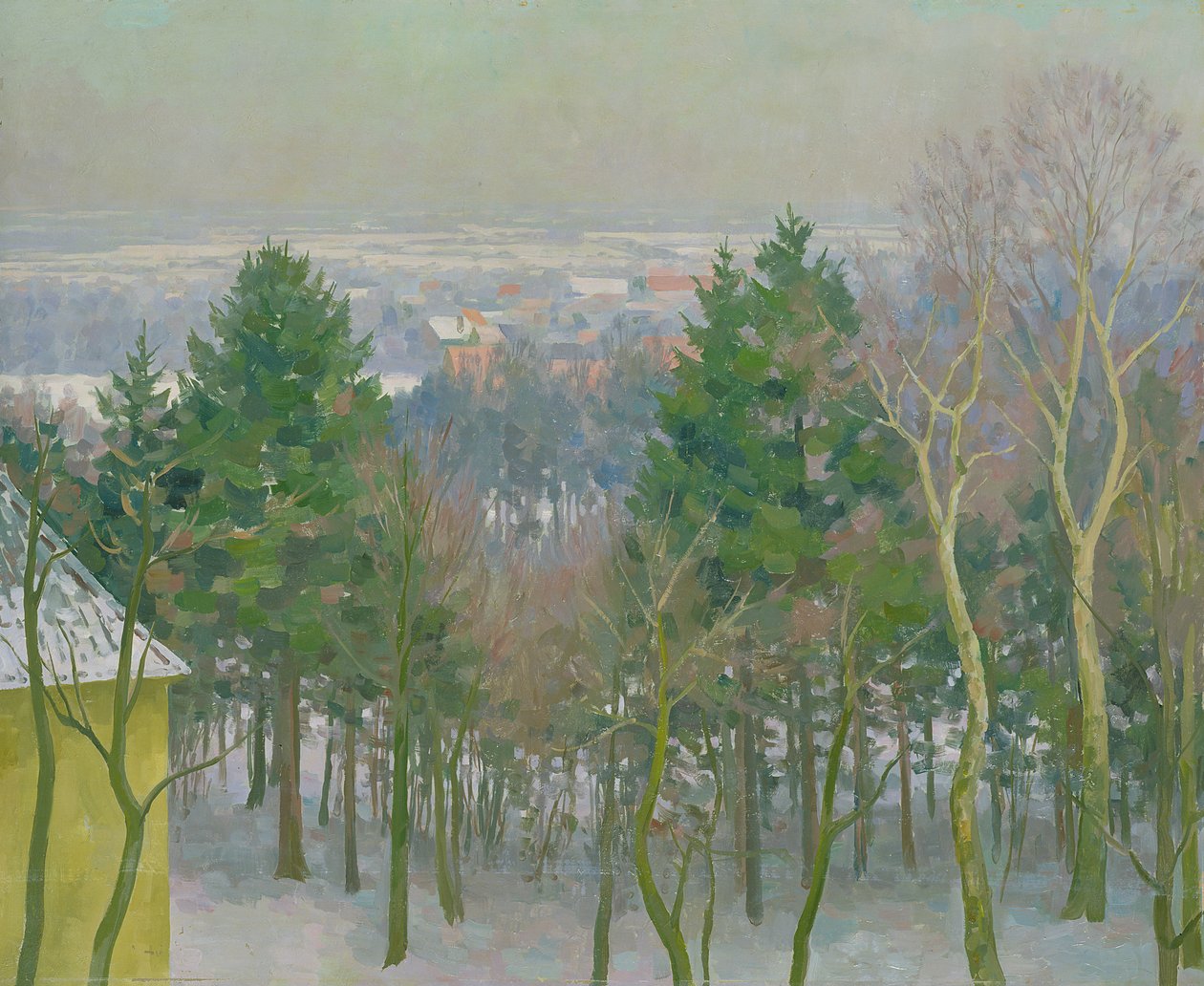 Veduta di Krahenberg a Blankenese (olio su tavola) da Walter Heinrich Tanck