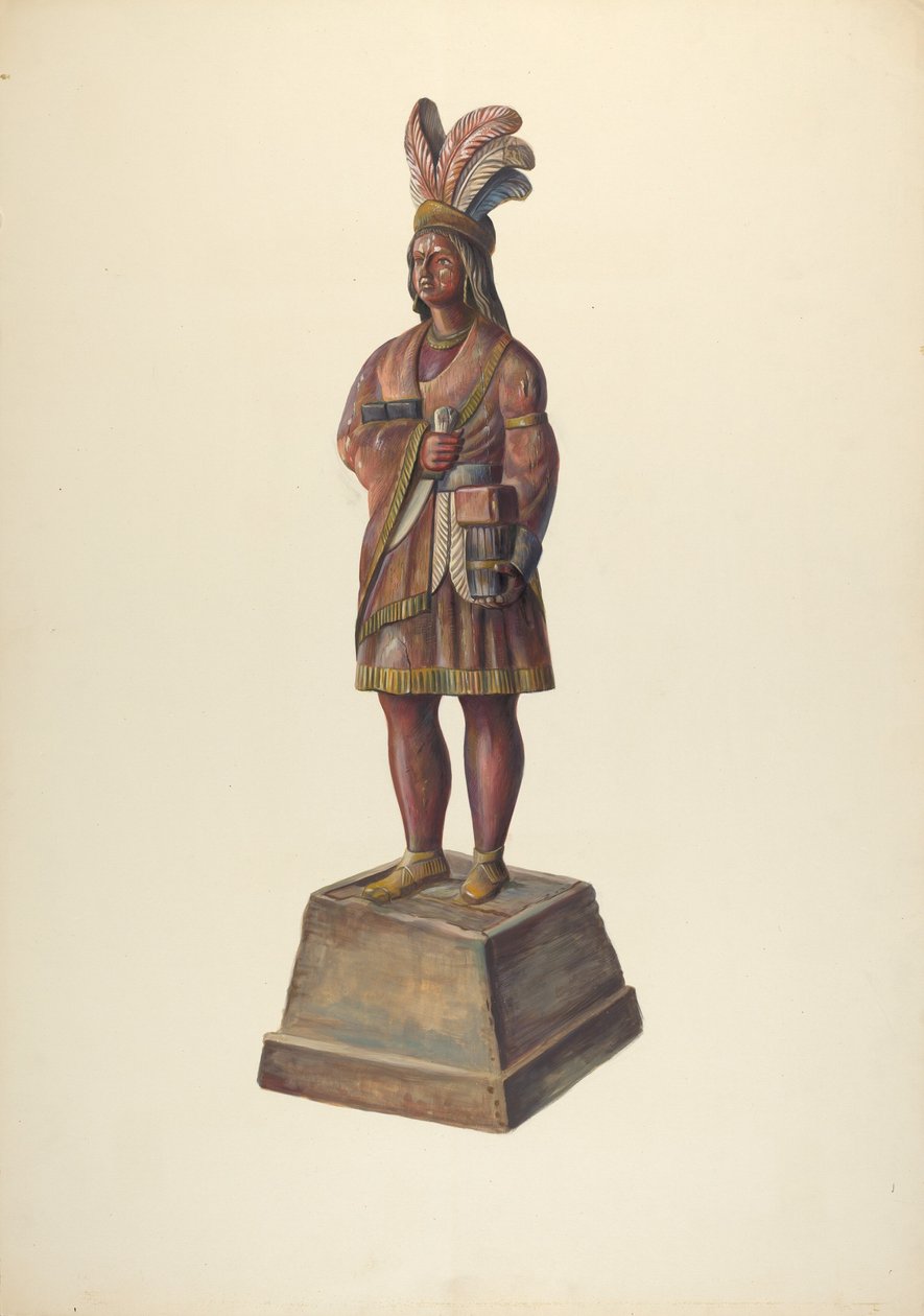 Indiano del negozio di sigari, c. 1937 da Walter Hochstrasser