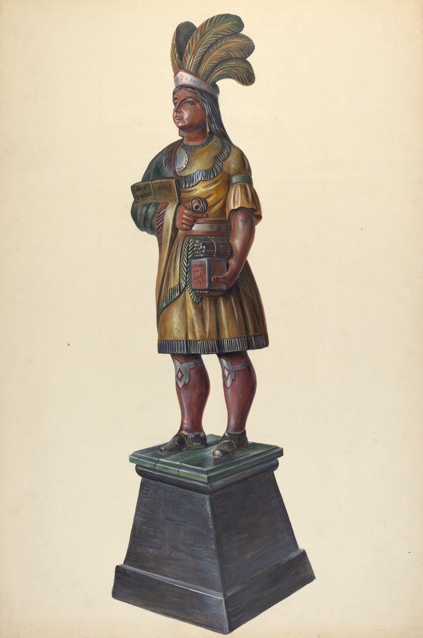 Indiano del negozio di sigari, c. 1937 da Walter Hochstrasser